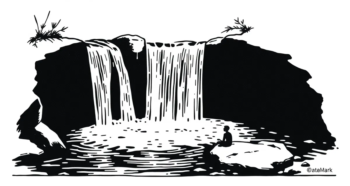 Petite cascade sur la rivière Beaume