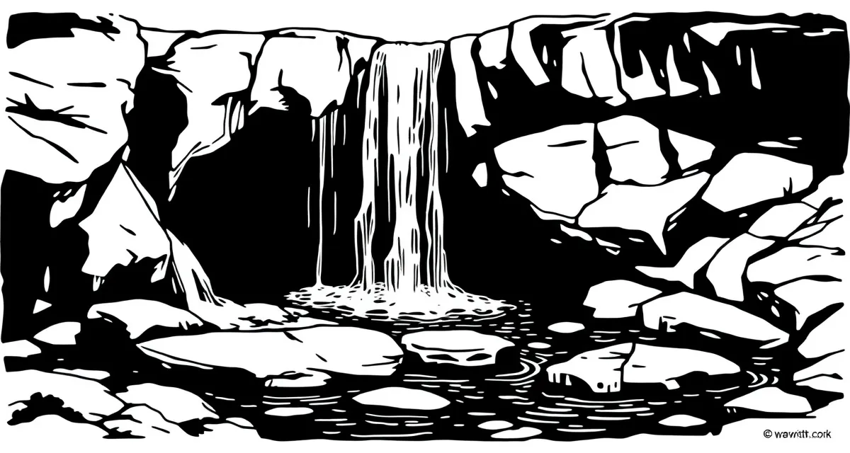 Cascades sur la rivière Cèze